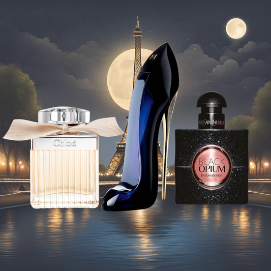 Pack 3 Perfumes - Carolina Herrera Cholé + Good Girl + Black Opium - 100 ML