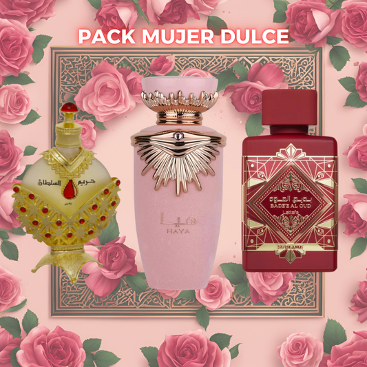 Pack 3 Perfumes - Hareem Al Sultan + Lataffa Haya + Lataffa Sublime - 100 ML