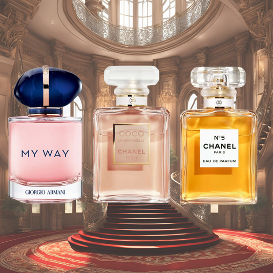 Pack 3 Perfumes - Giorgio Armani My Way + Chanel Mademoiselle + Chanel N°5 - 100 ML