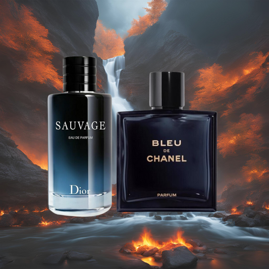 Pack 2 Perfumes - Dior Sauvage + Bleu de Chanel - 100 ML