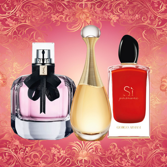 Pack 3 Perfumes - Mon Paris + Dior J’adore + Giorgio Armani Sí Passione - 100 ML